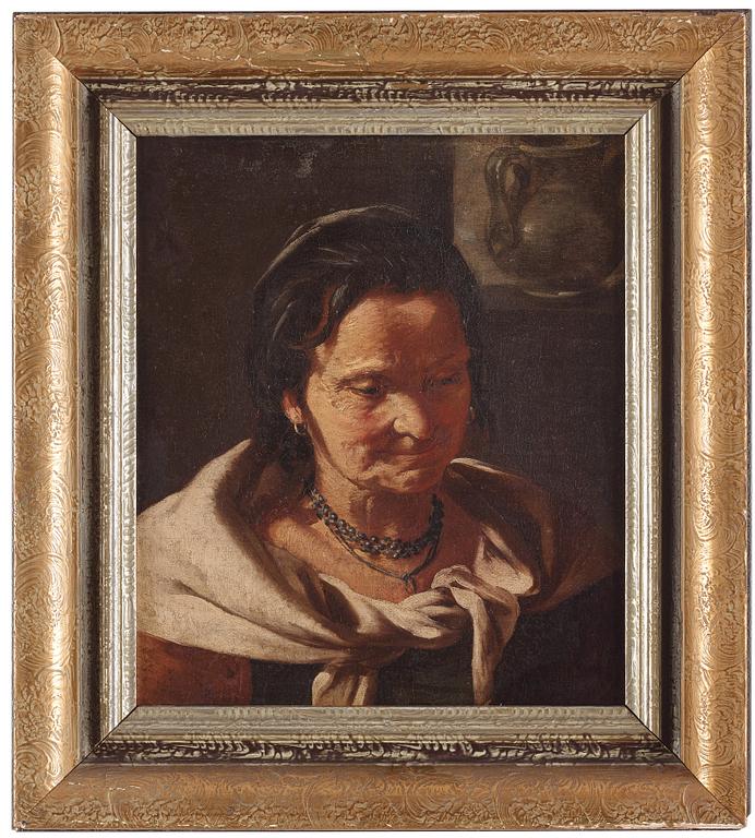 Bernhard Keilhau (Monsù Bernardo), attributed to, Portrait of a woman & portrait of a pipe-smoking man.