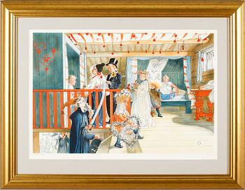 CARL LARSSON, efter, färglitografi, utgivare SWEB ART, signerad editoren och numrerad 565/790.