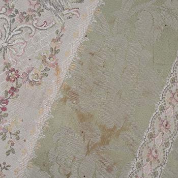 Sofa, 2 chairs, stool, table, Empire style, 5 pieces, 20th century.