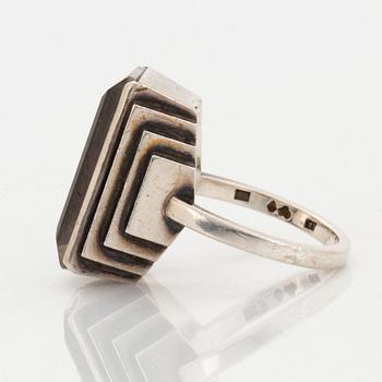 Wiwen Nilsson, sterlingsilver and rock crystal ring.