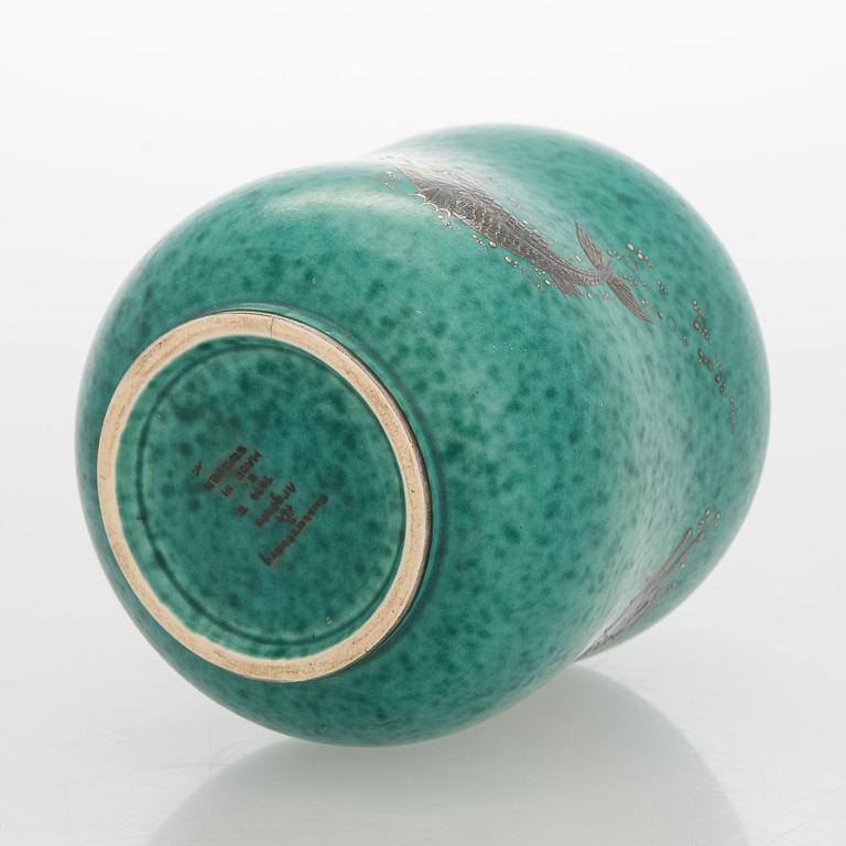 Wilhelm Kåge, a ceramic vase, "Argenta", Gustavsberg 1935.