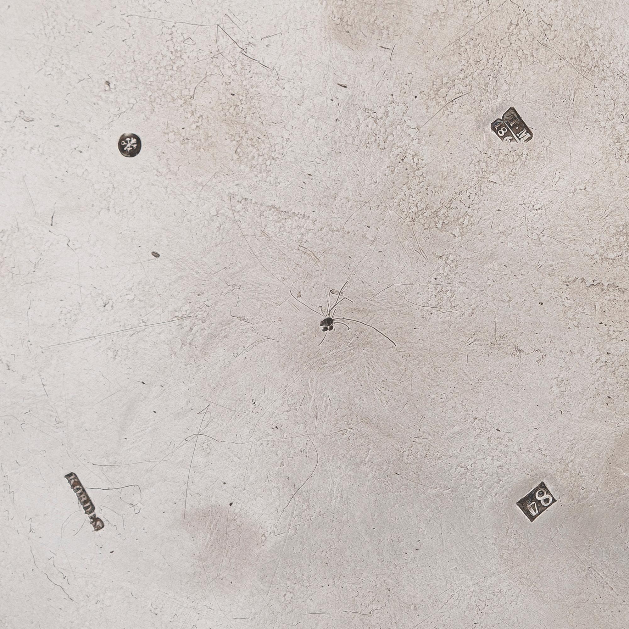 Alexander Kordes, smörbytta, silver, S:t Petersburg, Ryssland 1867.