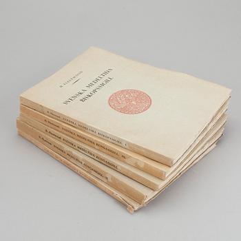 A collection of 12 plaster casts of medieval seals cast by Georg Fleetwood 1930/40s.