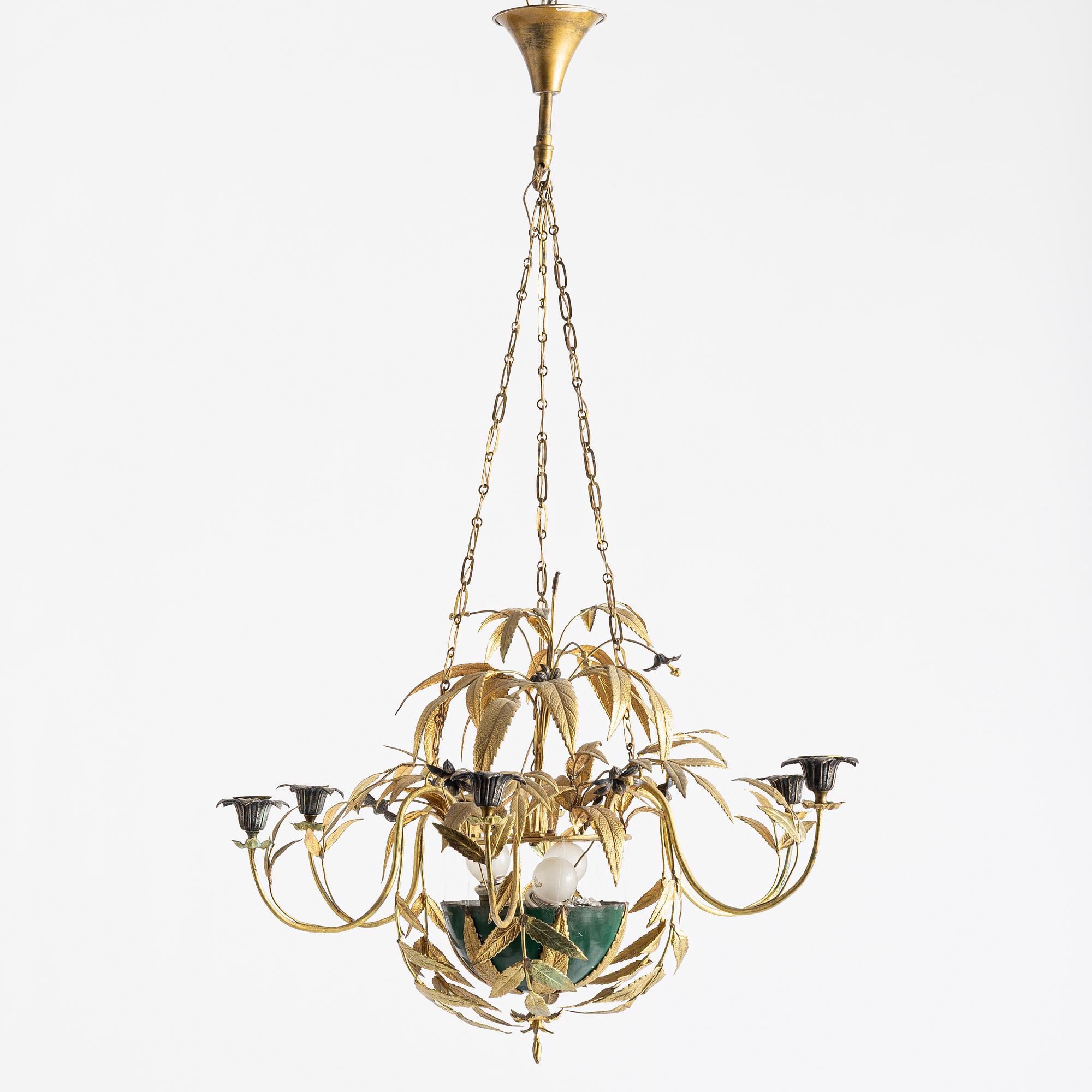 An early 20th century chandelier.
