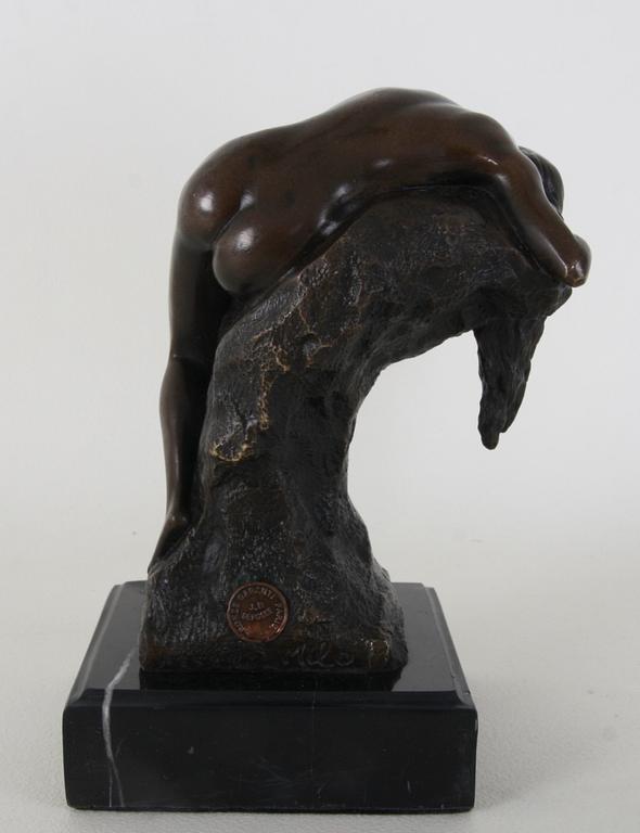 SKULPTUR, brons, Paris, 1900/2000-tal, bär påskrift Milo.