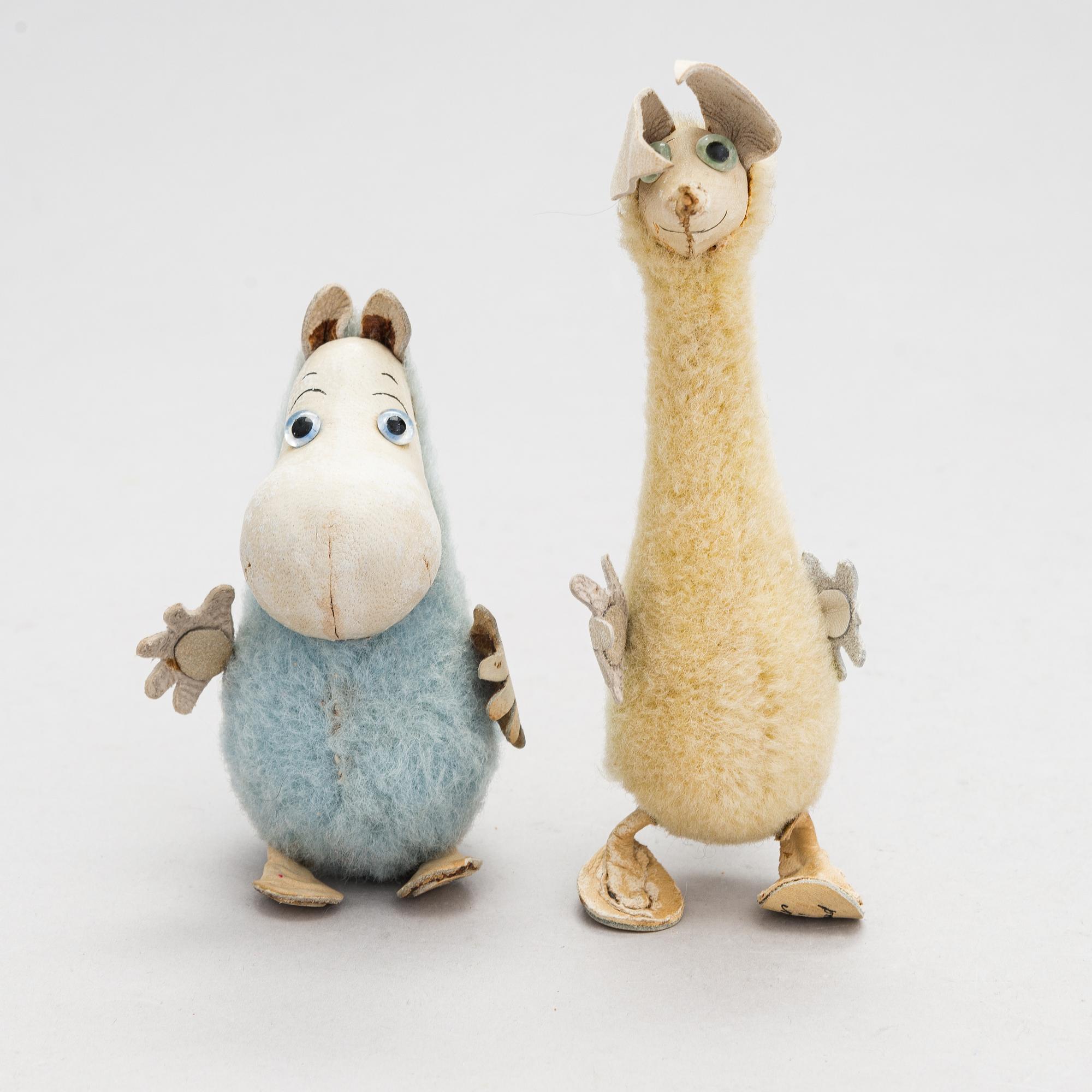 Two Moomin figures by Atelier Fauni, Finland 1950s-60s. - Bukowskis