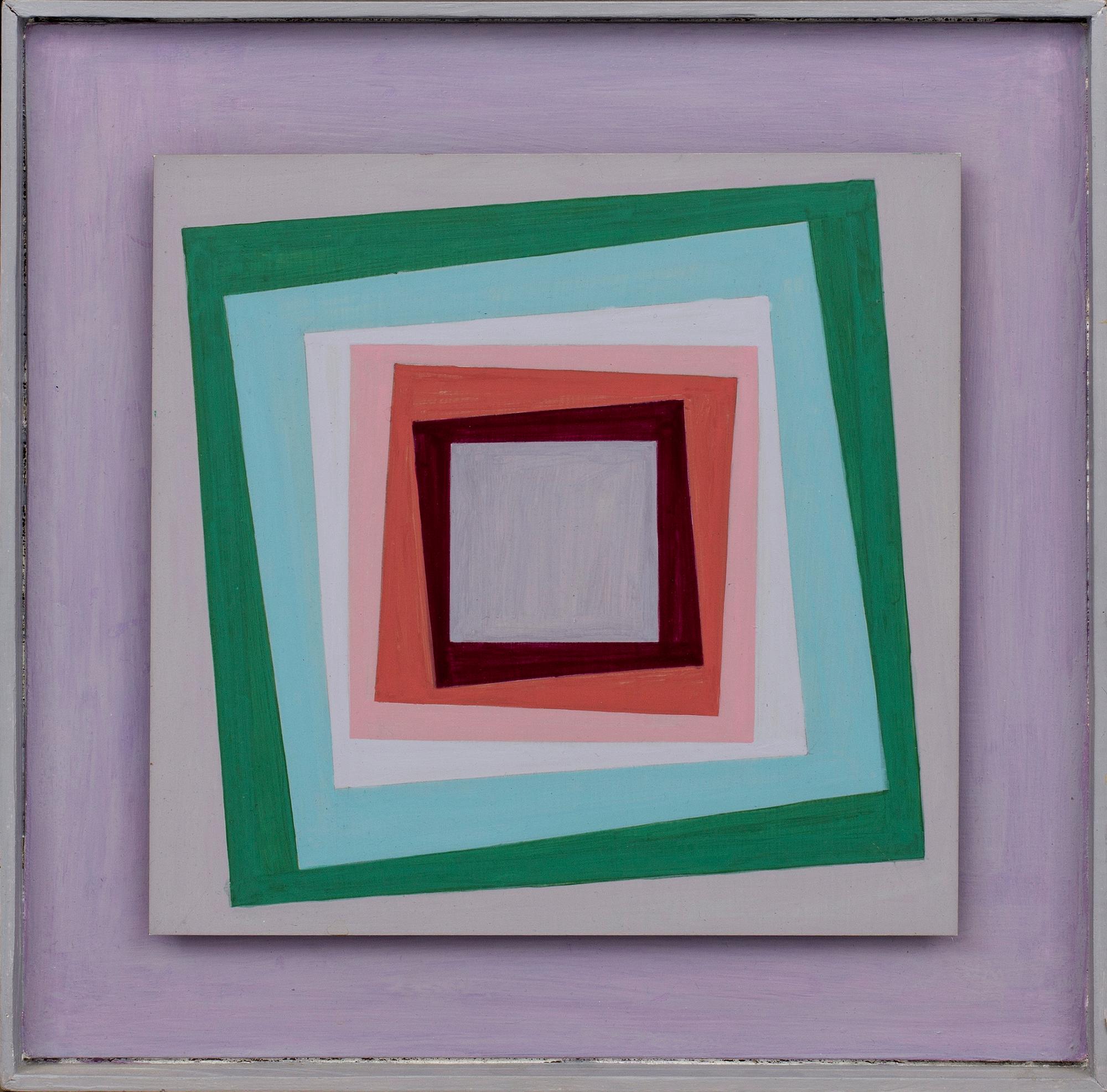 HENRYK STAZEWSKI, akryl på pannå,  a tergo signerad o daterad 1980.