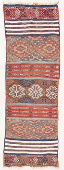 Carpet Bakthiari runner  old 293x93 cm.