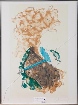 OLDENBURG, CLAES, färglitografi, sign o numr 39/100.