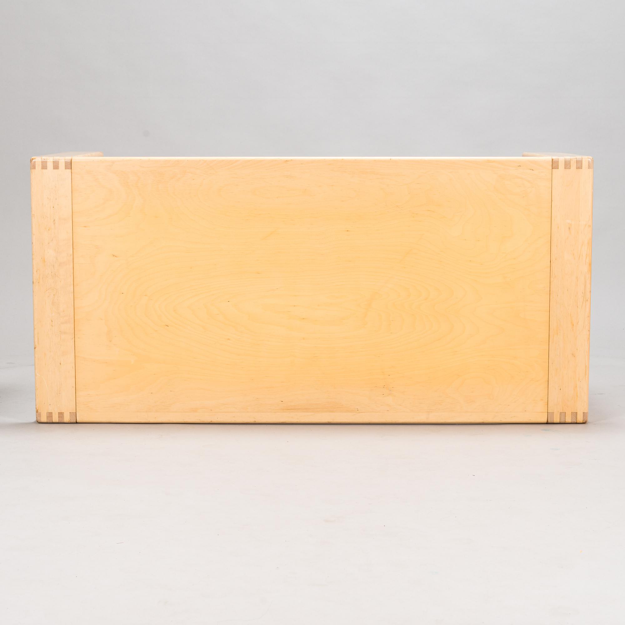 Esko Pajamies, A pair of 1970's 'Bonanza' armchairs, coffee table and sofa for Asko.