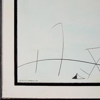 Albert Johansson, oil on panel, signed.