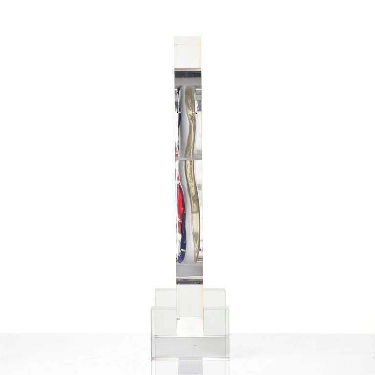 Bengt Lindström, "Mask A", a glass sculpture, Berengo Studio, Murano, Italy 2000, N. prototype.