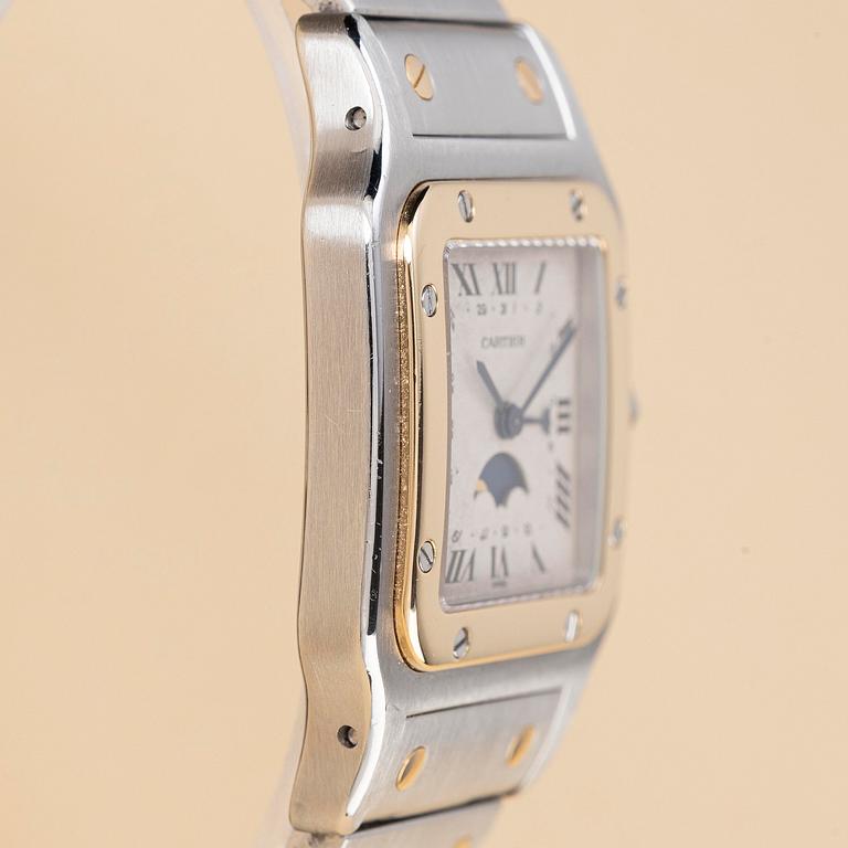 Cartier, Santos Galbée, "Moonphase", ca 1989.
