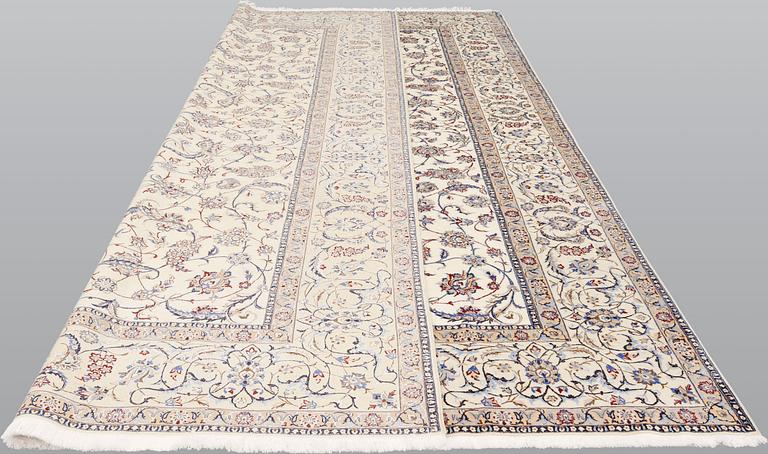 A part silk Nain carpet, so called 4 LAA, c 360 x 252 cm.