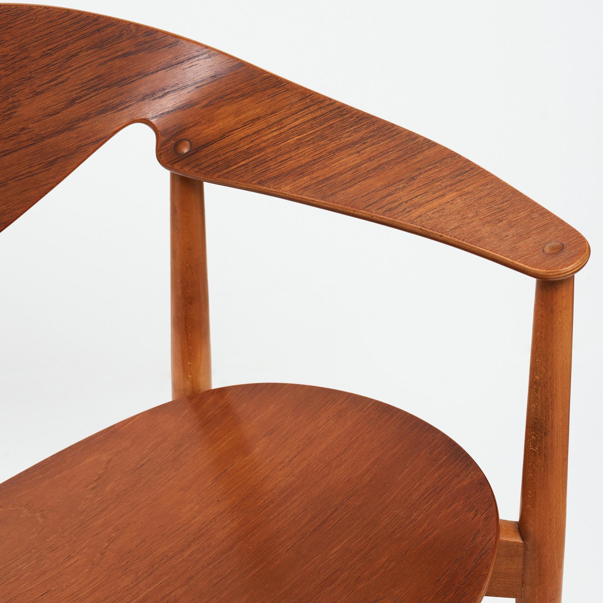 AN AKSEL BENDER MADSEN & EJNER LARSEN, "Metropolitan chair" for Fritz Hansen, Denmark 1950´s.
