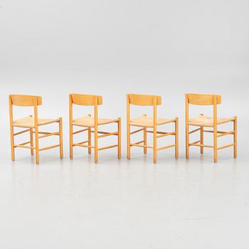 Børge Mogensen, chairs, 4 pcs, "J39", Denmark, second half of the 20th century.