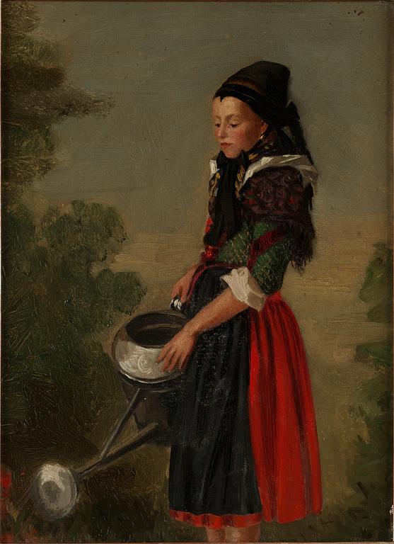 Per Södermark, Studie av flicka i folkdräkt.