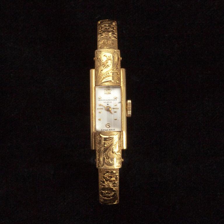 DAMARMBANDSUR, Baume & Mercier 20302, Geneve Schweitz. 1950 t. Tot. vikt 19,3 g.