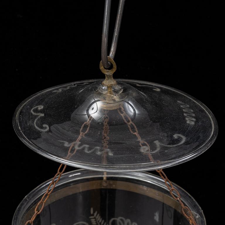 A late 19th century ceiling light.