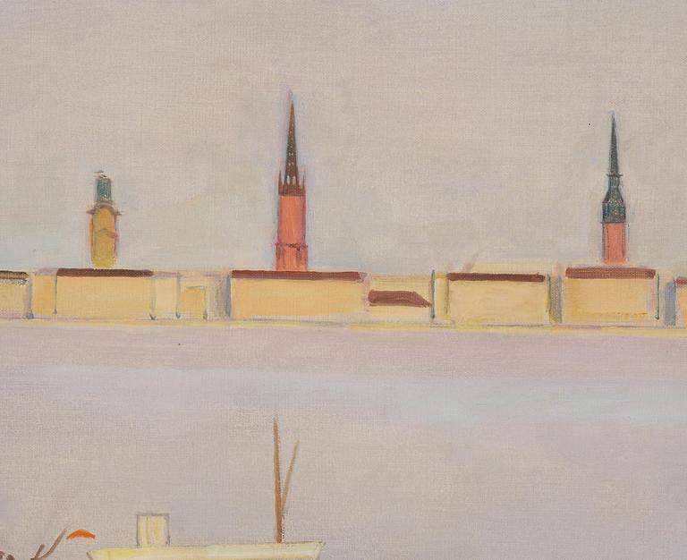 Einar Jolin, "Stockholm från Långholmsparken I".