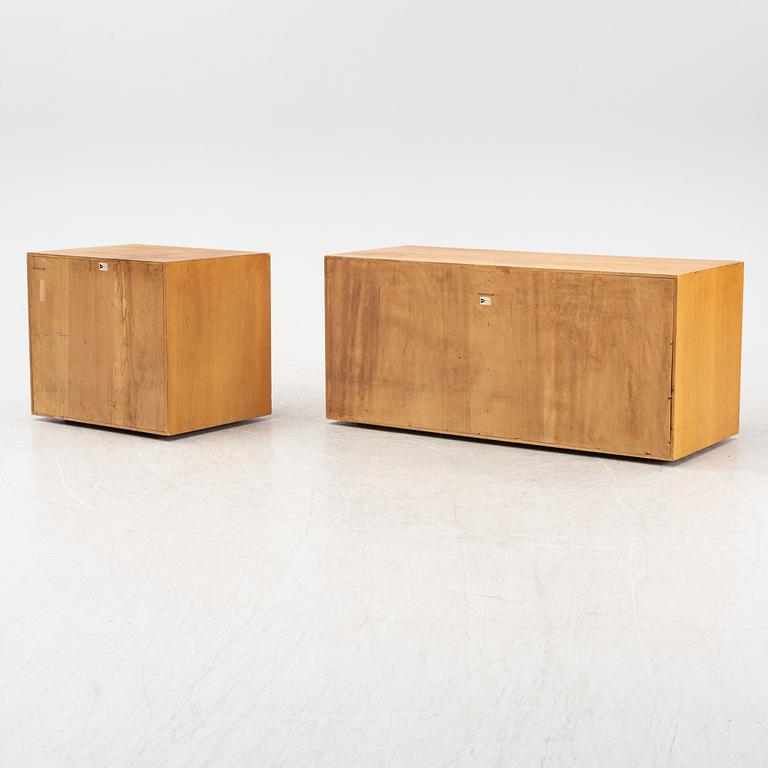 Børge Mogensen, a sideboard module and one chesst of drawers from Karl Andersson & Söner, 1950's/60's.
