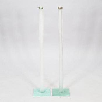 Brita Flander, Two 'The Northern Whites floor candlesticks for Marimekko.
