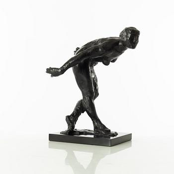 Gudmar Olovson, sculpture. Signed. Numbered. Foundry mark. Bronze, total height 35 cm, length 29 cm.