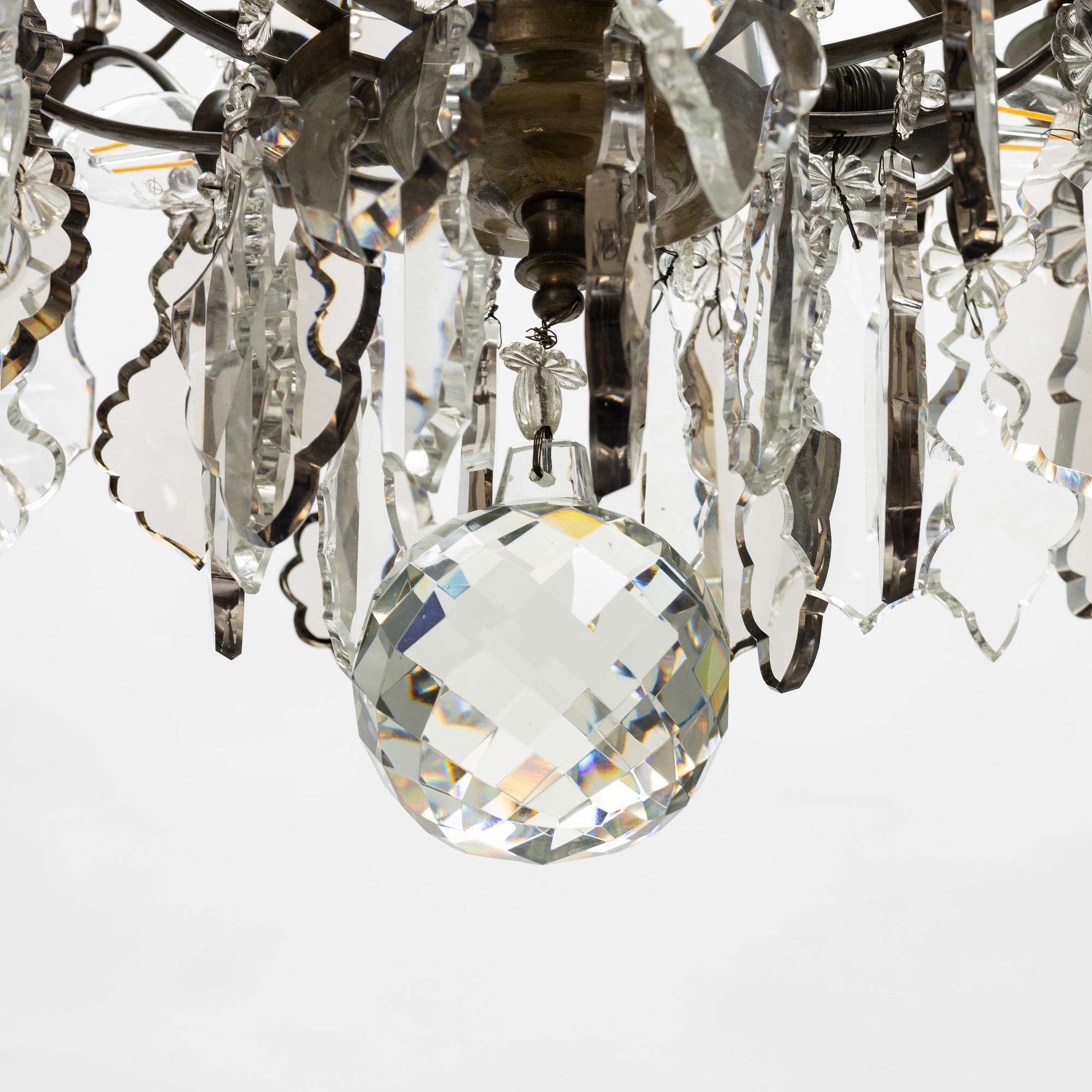 Ljuskrona, rokokostil, 1900-talets början.