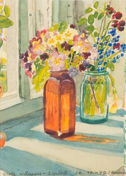 Greta Hällfors-sipilä, watercolour, signed and dated 26.11.-49 Kellokoski.