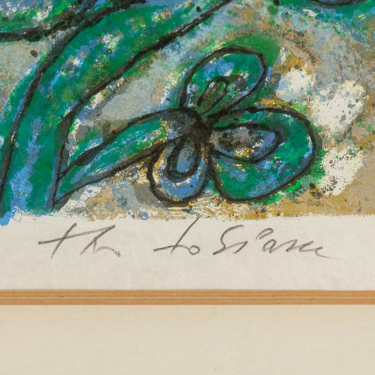 Three signed Theo Tobiasse lithographs.