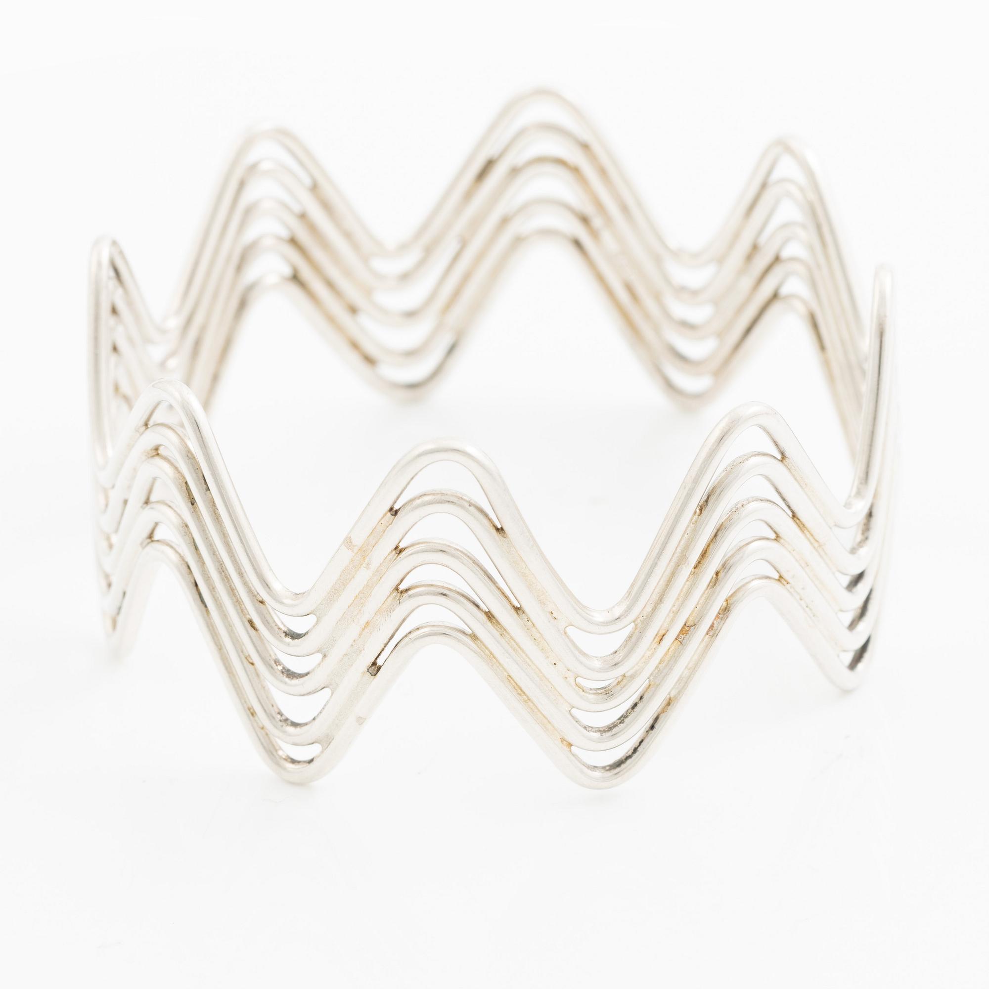 Bent Knudsen, armring, silver, ca 1960-tal.