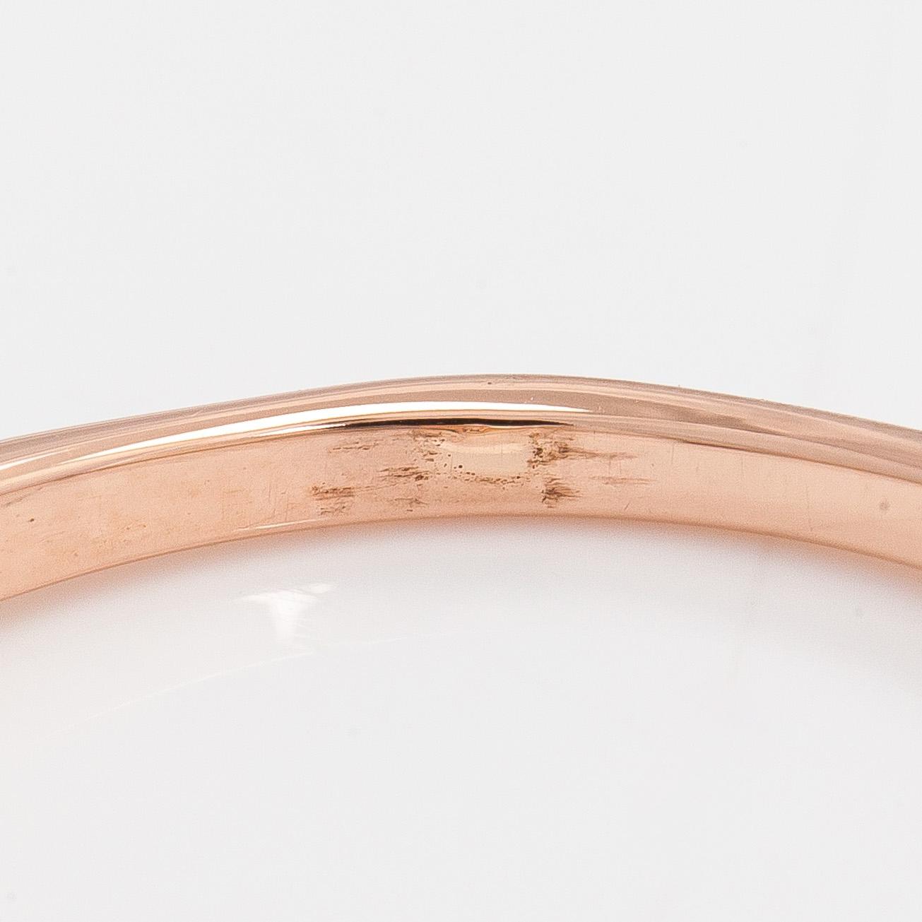 Ring, brilliant cut diamond, 14K rose gold.