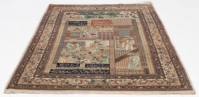 An orientalrug, a. 164 x 117 cm.