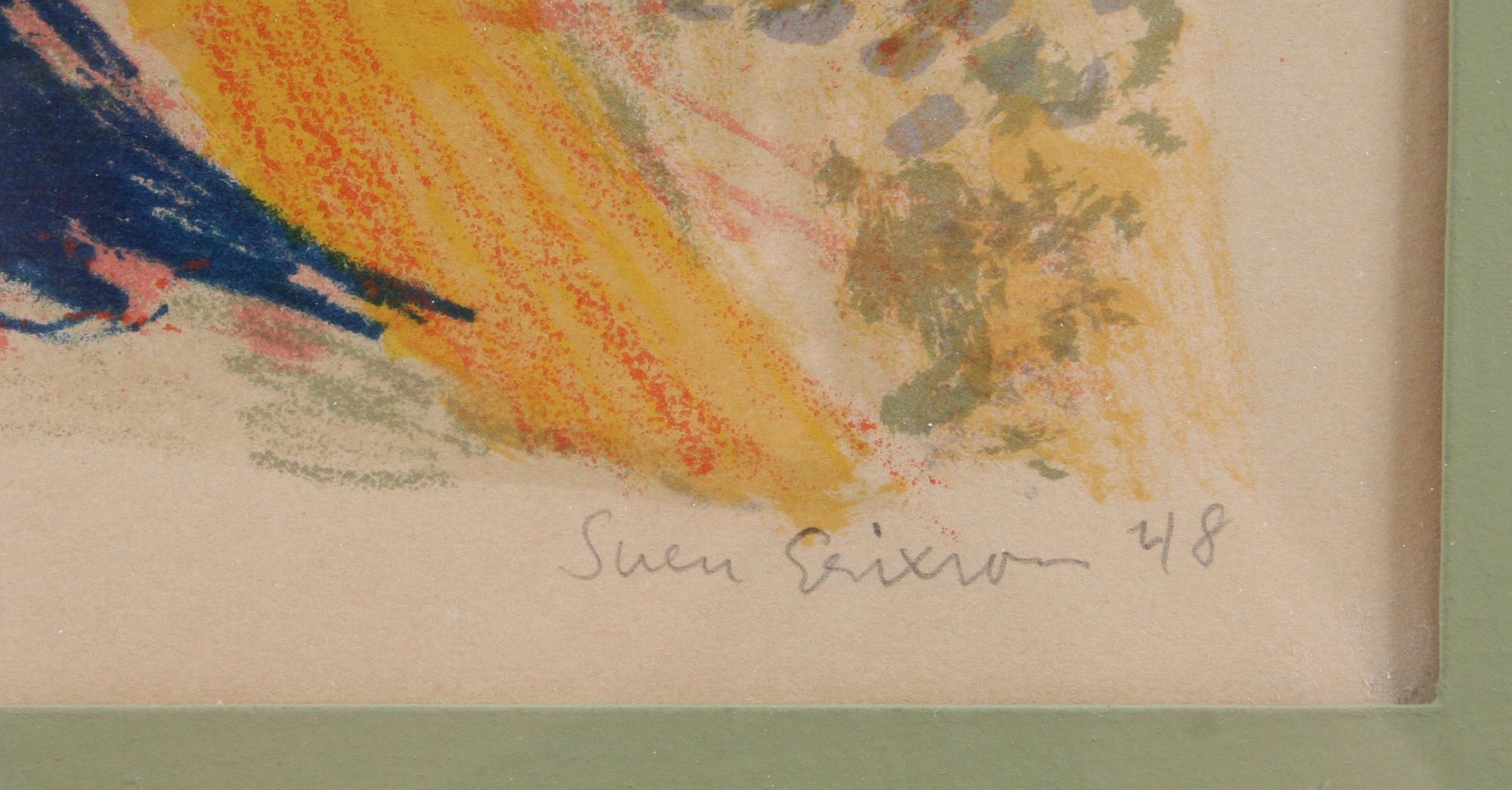 SVEN X:ET ERIXSON, färlitografi, sign o numr 18/360. Dat -48.