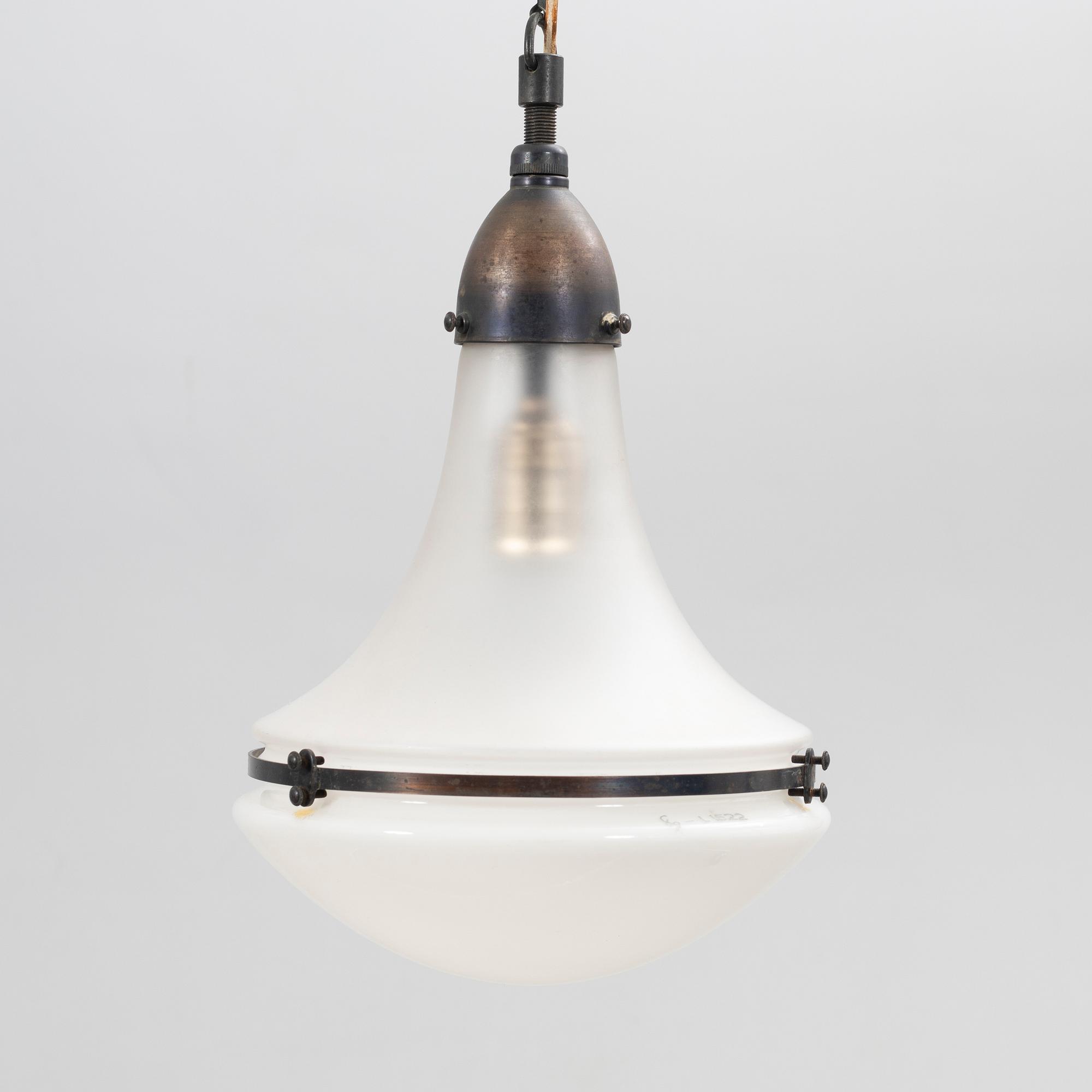 Peter Behrens, Ceiling lamp, "Luzette", AEG, first half of the 20th century.
