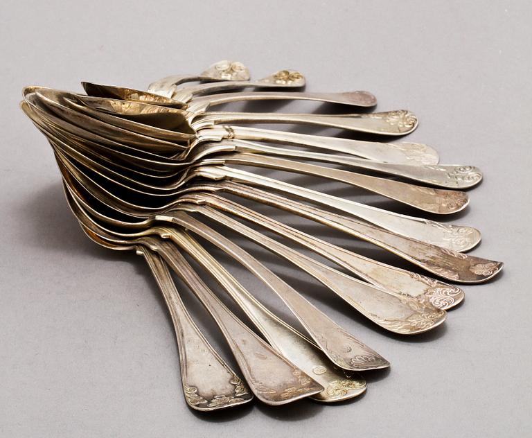 SKEDAR, 22 st, silver, 1800-tal. Vikt 1239 g.