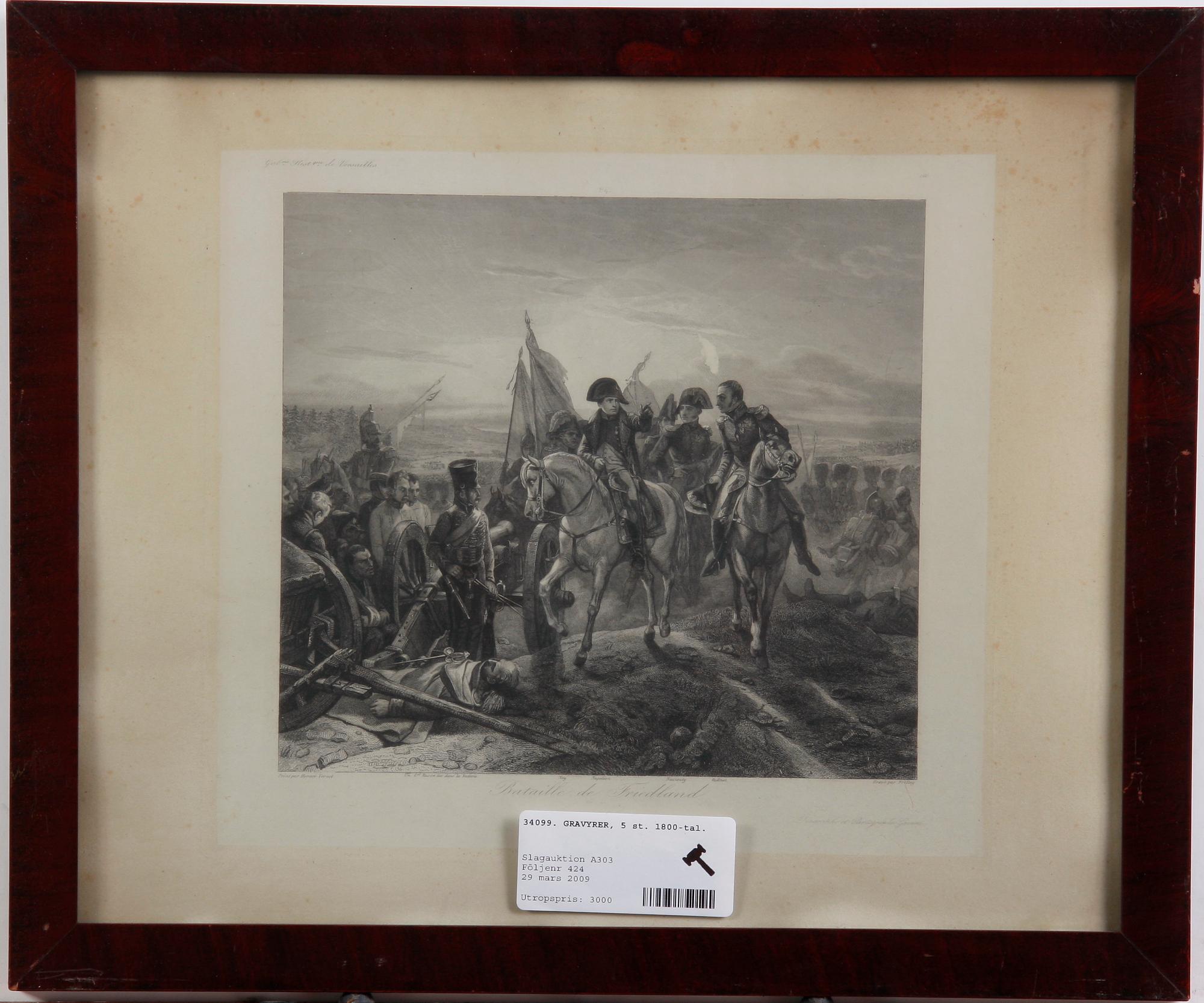 GRAVYRER, 5 st. 1800-tal.