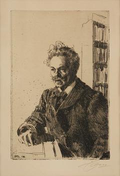 1005. Anders Zorn, "August Strindberg".