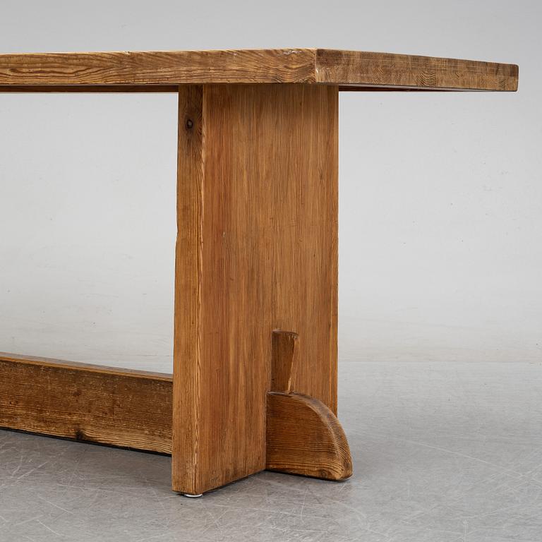 Axel Einar Hjorth, a stained pine "Lovö" table, Nordiska Kompaniet, Sweden 1930's.