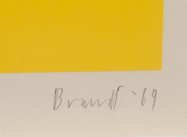 ANDREAS BRANDT, litografi, signerad, daterad -69 och numrerad 24/40.