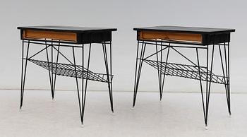 SÄNGBORD, 1 par, 1900-talets mitt.