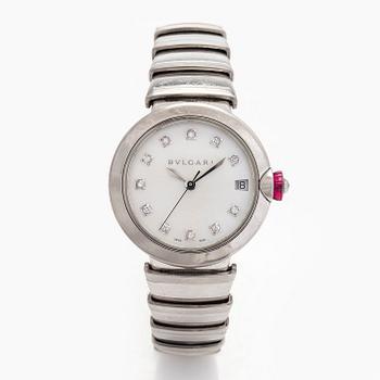 Bulgari, Lucea, armbandsur, 33 mm, stål, automatisk, 2017.
