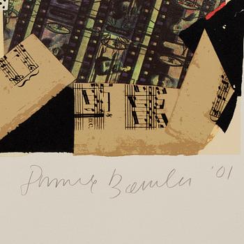 Donald Baechler, silkscreen in colours, 2001, signed 64/86.