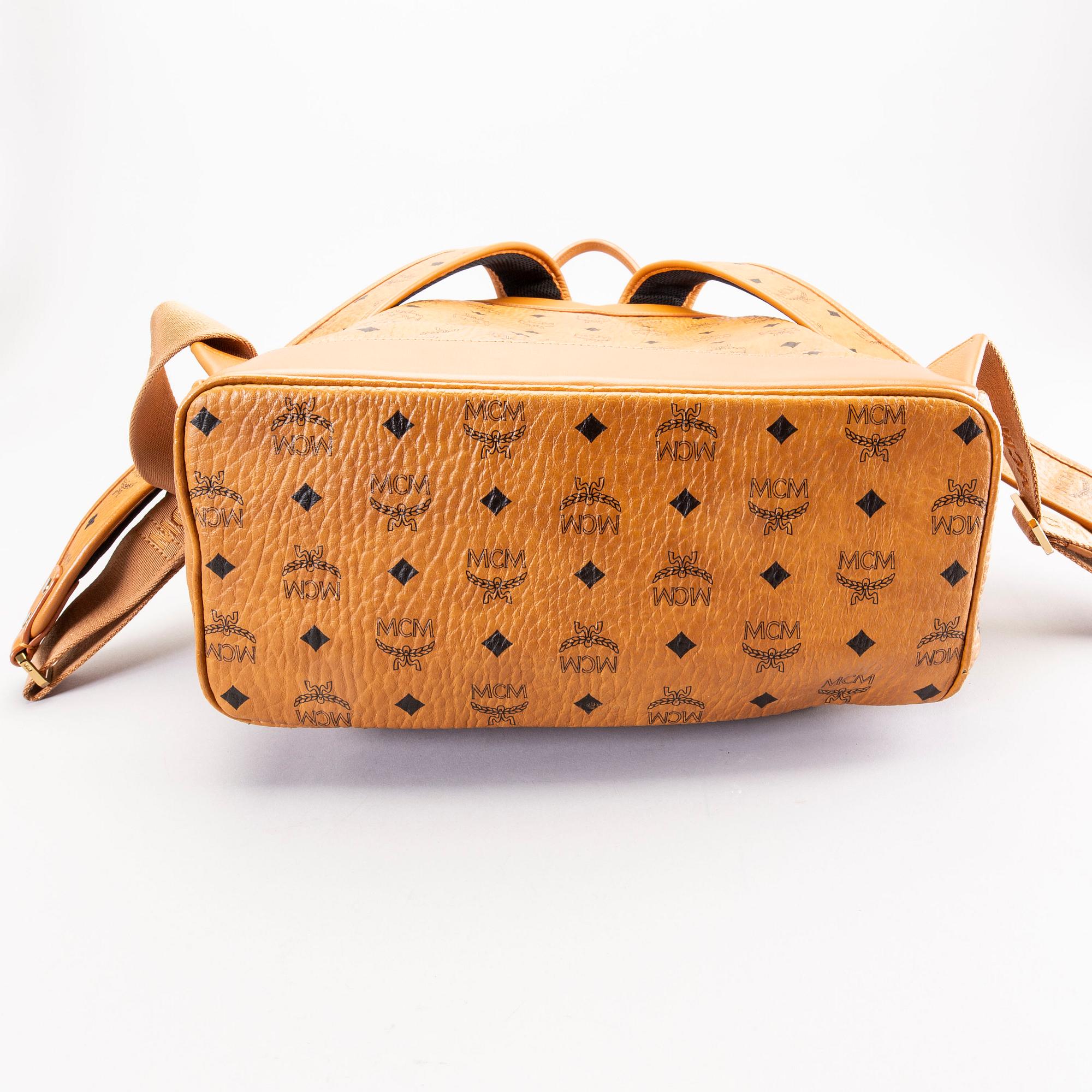MCM ブラウン バケットバッグ MCM バケットバッグ ブラウン 保存袋付き