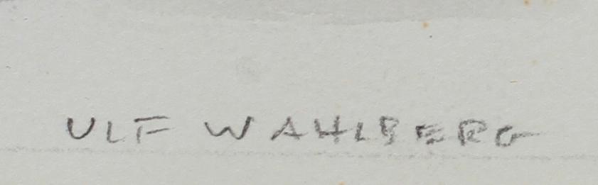 ULF WAHLBERG, gouache, sign.