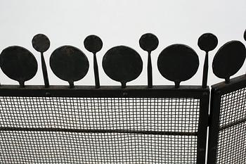 A fireplace guard designed by Bertil Vallien, made in the 1960/70s.