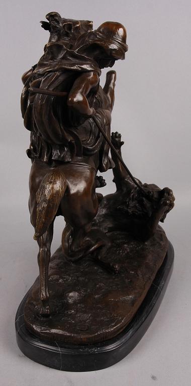 SKULPTUR, brons, efter Antoine Louis Barye, 2000-tal.