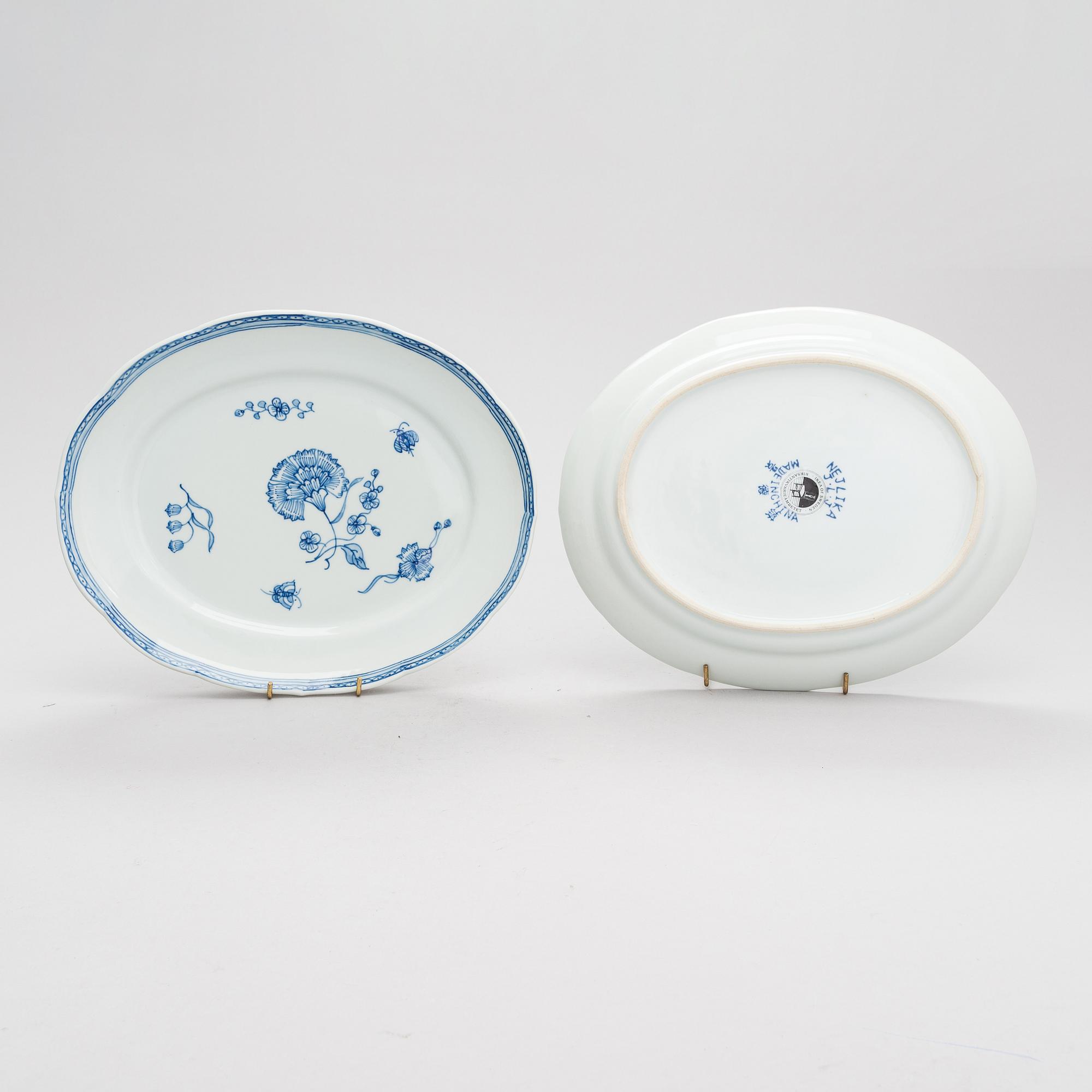 Servisdelar, 12 st, porslin, "Nejlika", IKEA, ur IKEA:s 1700-talsserie, 1990-tal.