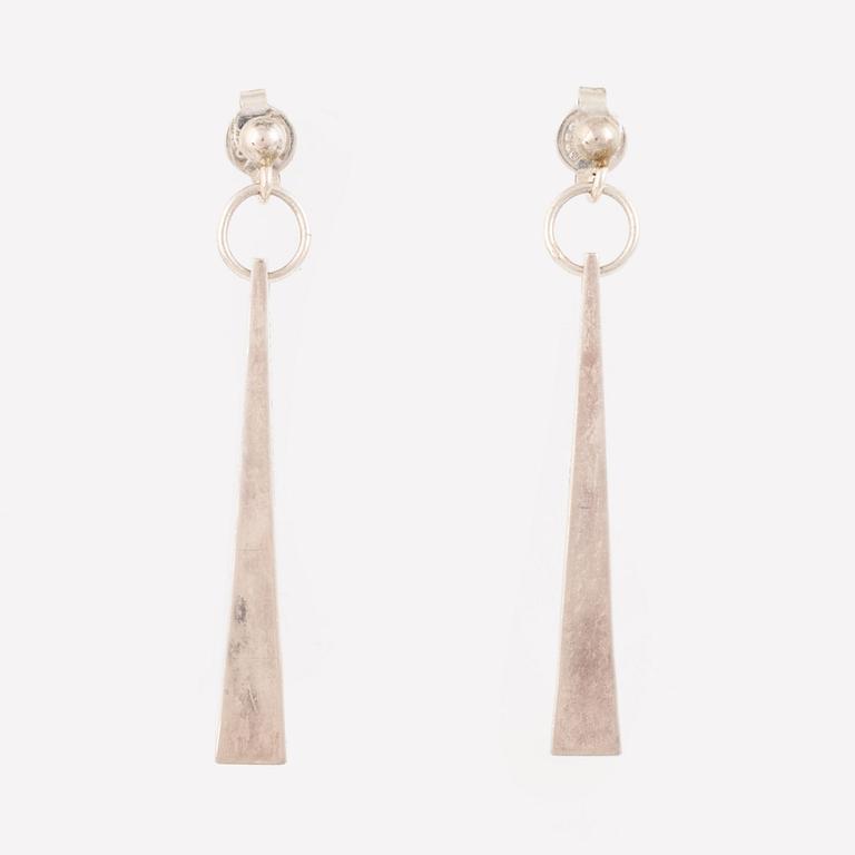 Kerstin Öhlin Lejonklou, silver earrings.