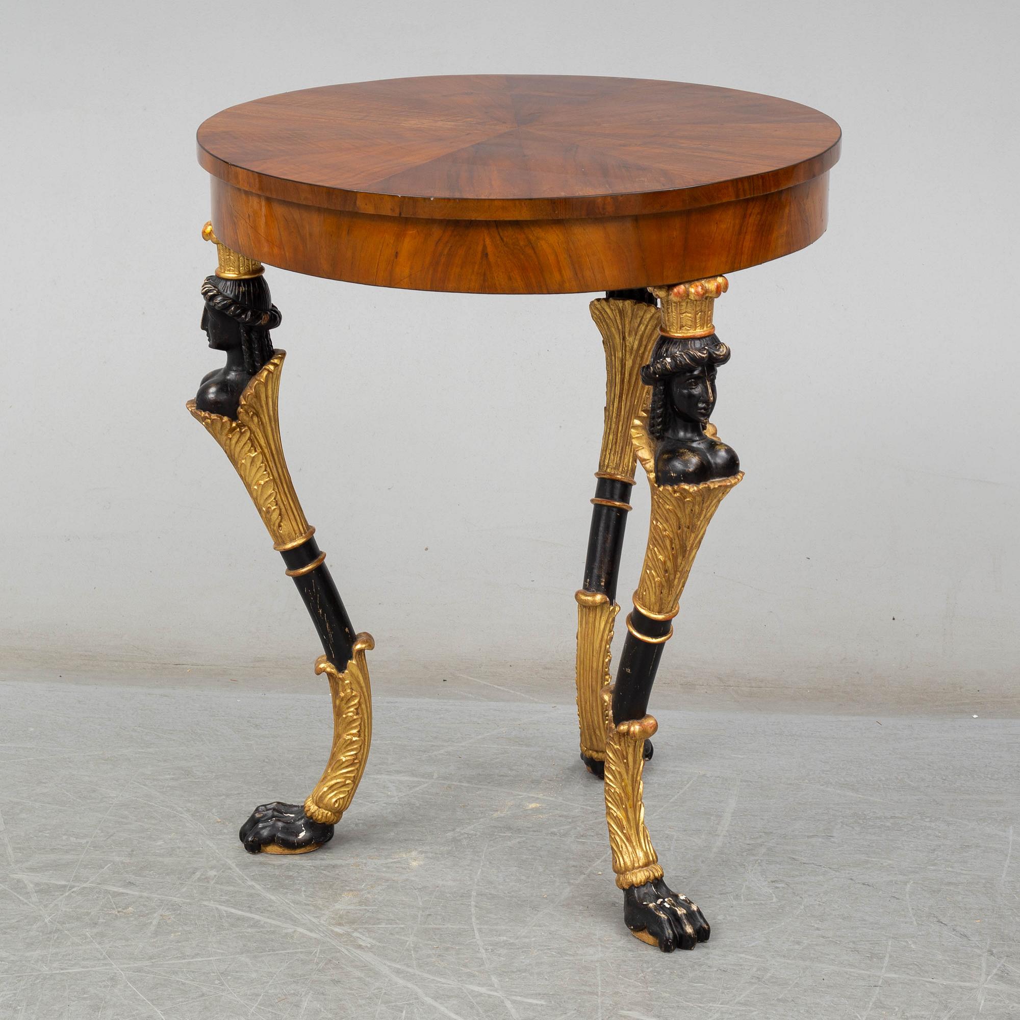 An Empire table, probably Austria. Early 19th century.